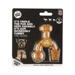 Tasty Bone Nylon Trio Peanut Butter Dog Toy 9 Tasty Bone Nylon Trio Peanut Butter Dog Toy -Pet Supplies Sales tasty bone nylon trio peanut butter dog toykellyville pets 882979