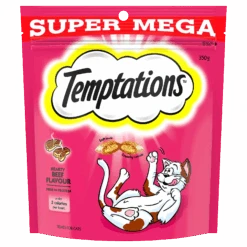 Temptations Hearty Beef Flavour Cat Treats -Pet Supplies Sales temptations hearty beef flavour cat treatskellyville pets 215687