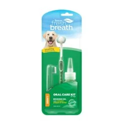 TropiClean Fresh Breath Oral Care Kit For Dogs -Pet Supplies Sales tropiclean fresh breath oral care kit for dogskellyville pets 825818