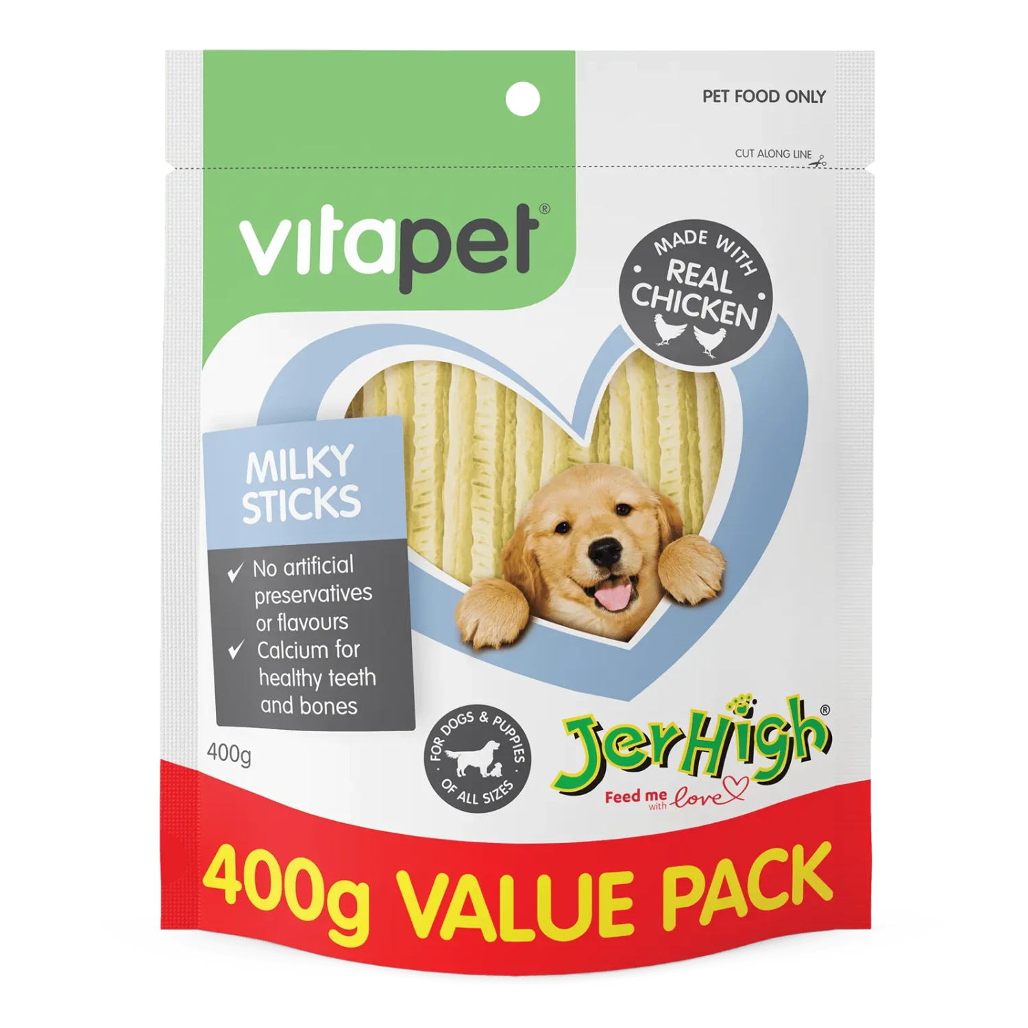VitaPet JerHigh Milky Sticks Dog Treat 4 VitaPet JerHigh Milky Sticks Dog Treat - Image 2