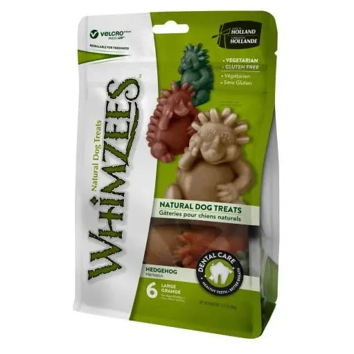 Whimzees Hedgehog Dog Treat 3 Whimzees Hedgehog Dog Treat