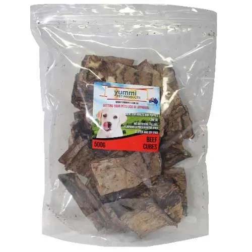 Yummi Beef Cubes Dog Treat 4 Yummi Beef Cubes Dog Treat - Image 2